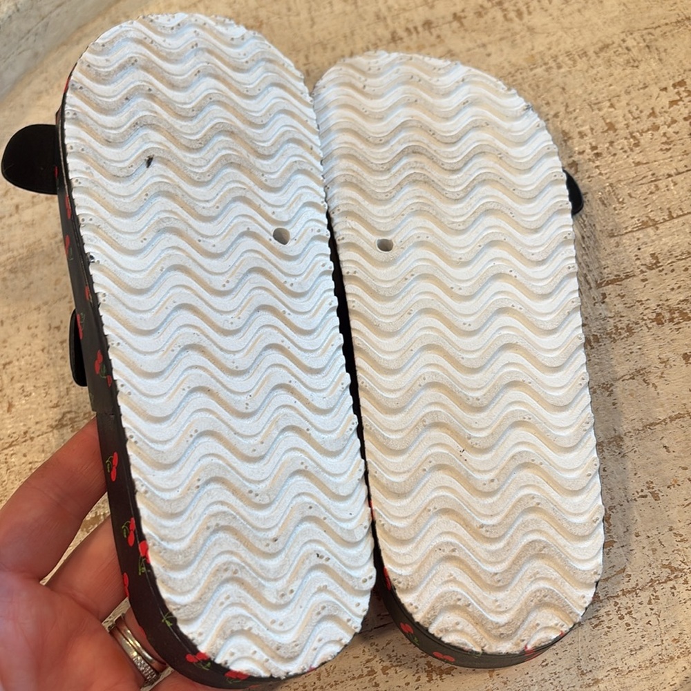 Betsey Johnson Black and Red Cherry Sandals - Picture 8 of 8